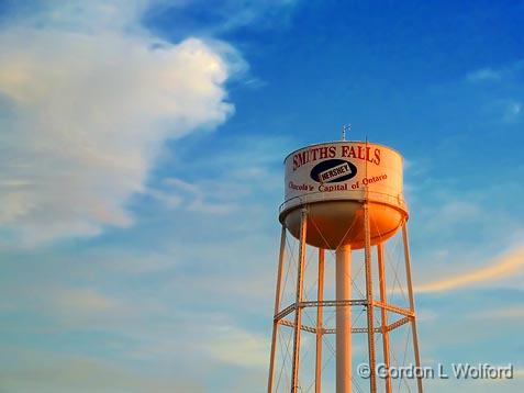 Water Tower At Sunset P1010397.jpg - Photographed at Smiths Falls, Ontario, Canada.